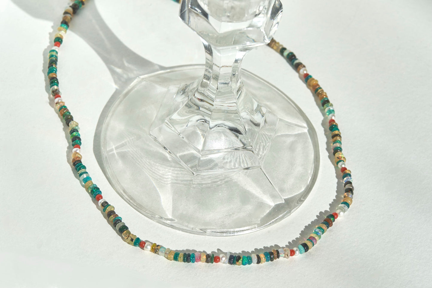 Multi Opal & Sapphire Necklace