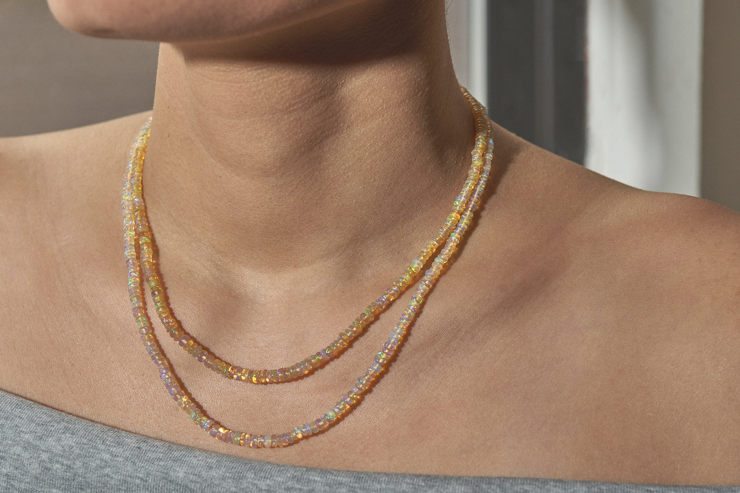 Fire Opal Necklace