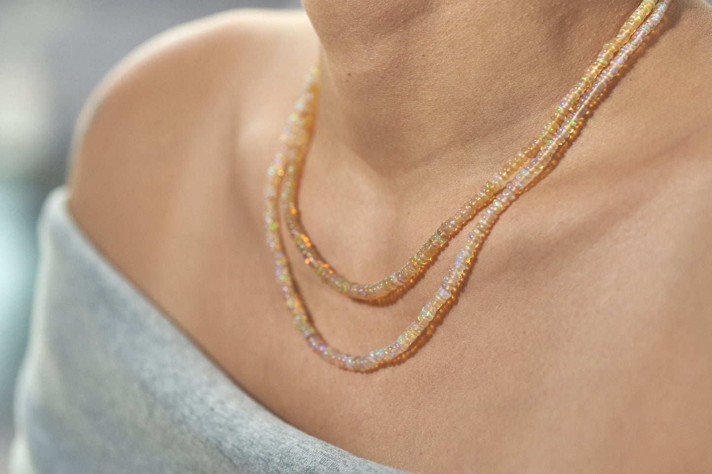 Fire Opal Necklace