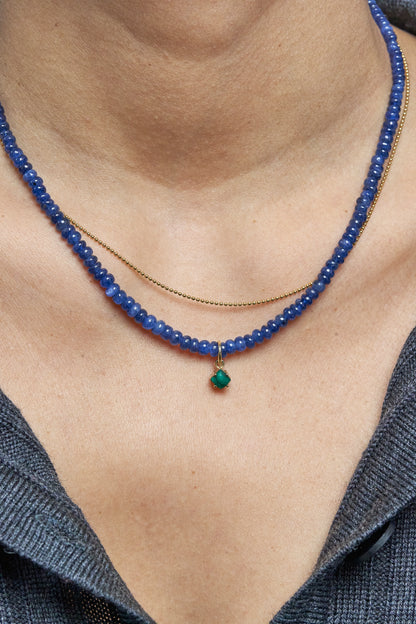 Mav Single Stone Pendant in Malachite
