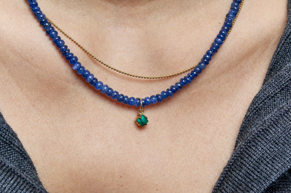 Mav Single Stone Pendant in Malachite