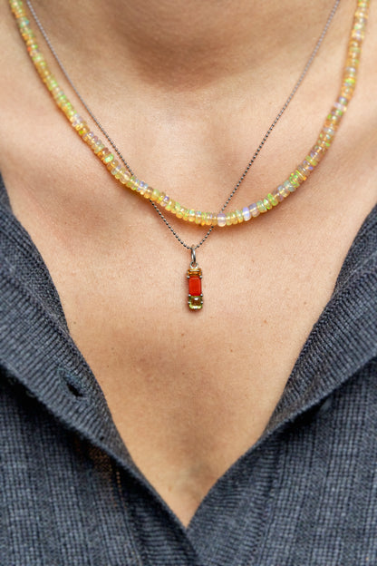Fire Opal Necklace